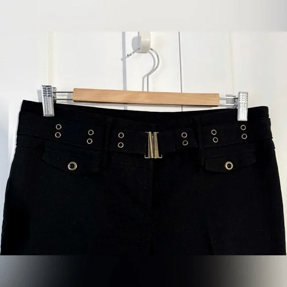 Suzy Shier Black Dress Pants W/buckle detail - Picture 3 of 6